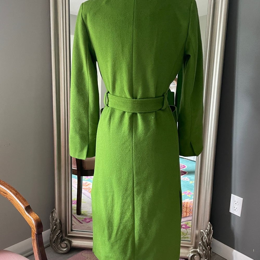 Sam Edelman Green Belted Coat - Picture 5 of 7